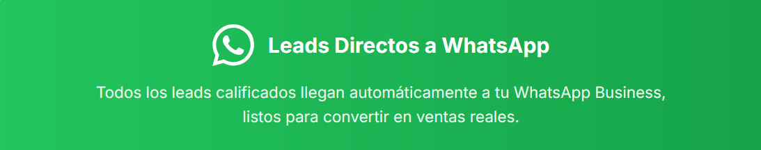 Leads Directos a WhatsApp